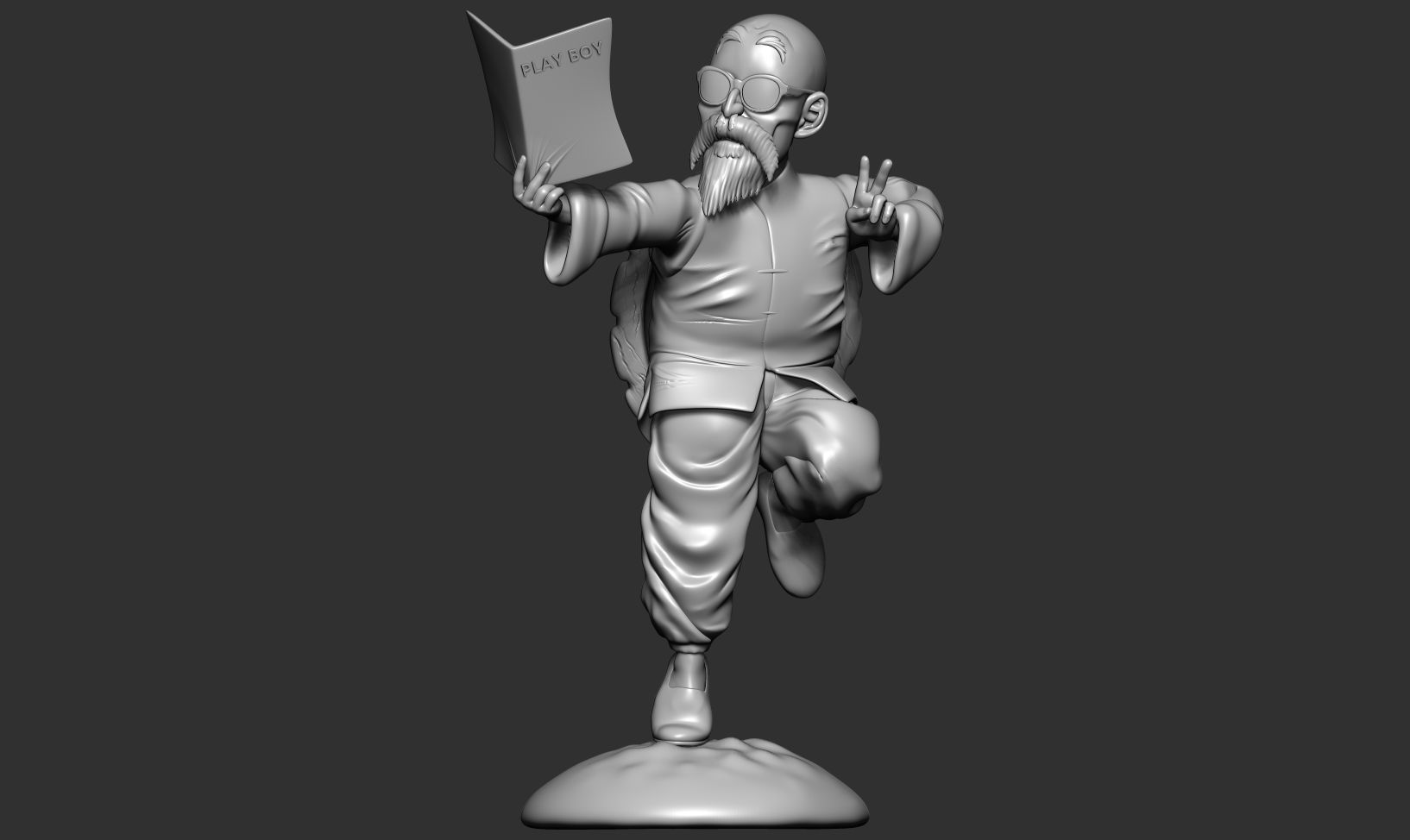 Master Roshi - Dragon Ball Fan art 3D print model_13