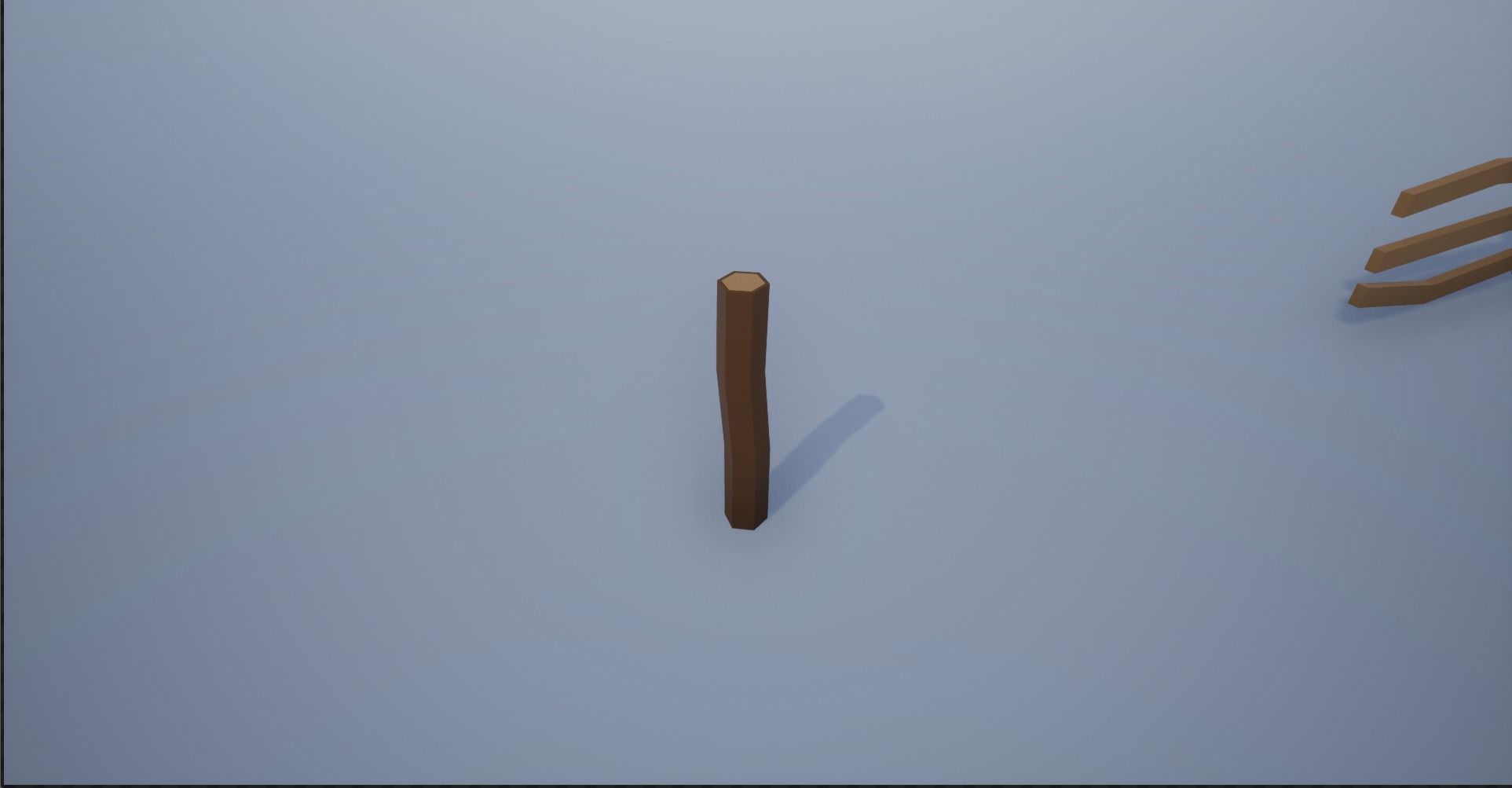 Lowpoly Polygon Cartoonish Modular Fence Low-poly 3D model_21