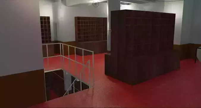 Titanic Mail Room Low-poly 3D model
