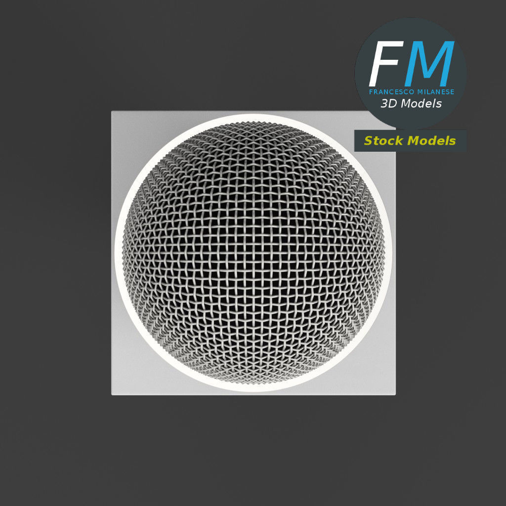 News microphone 3D model_6