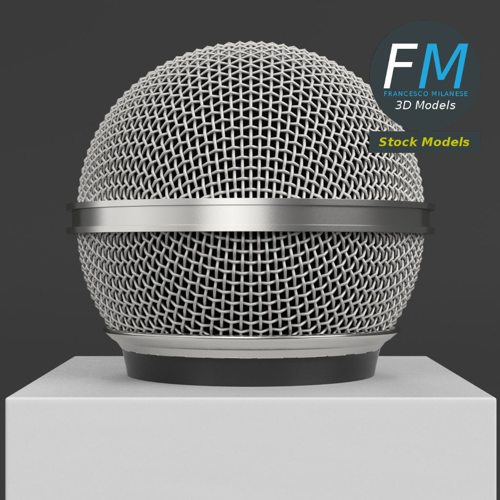 News microphone 3D model_3