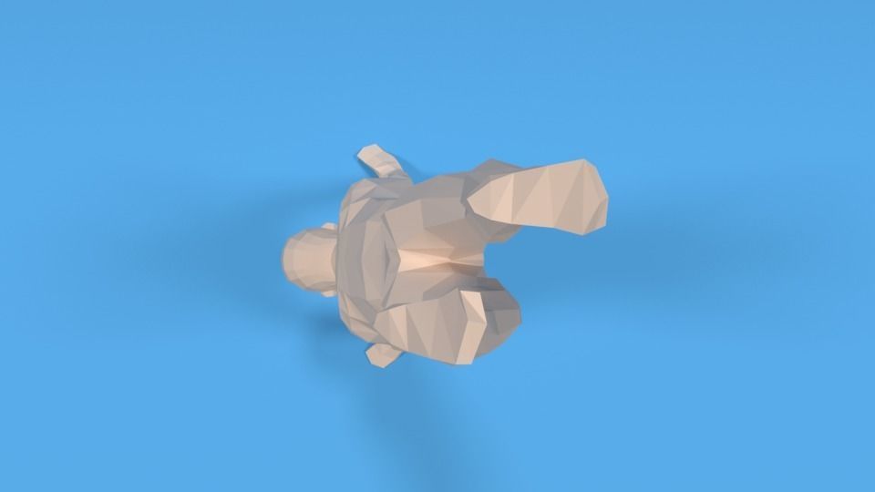 Low Poly Kid in Handstand Pose Low-poly 3D model_6