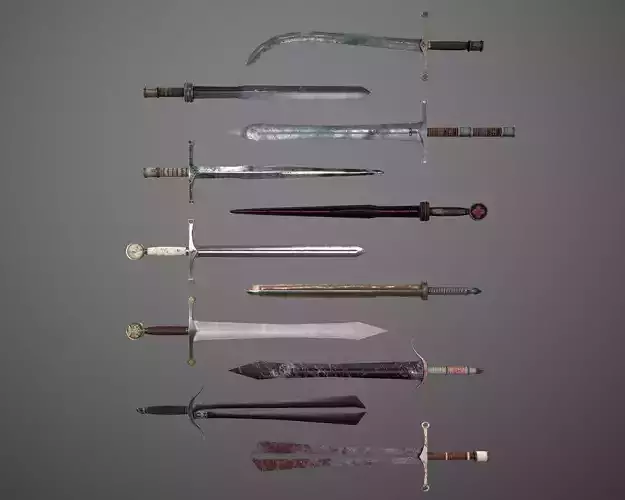 Fantasy Swords - 11 Pack - Set 001