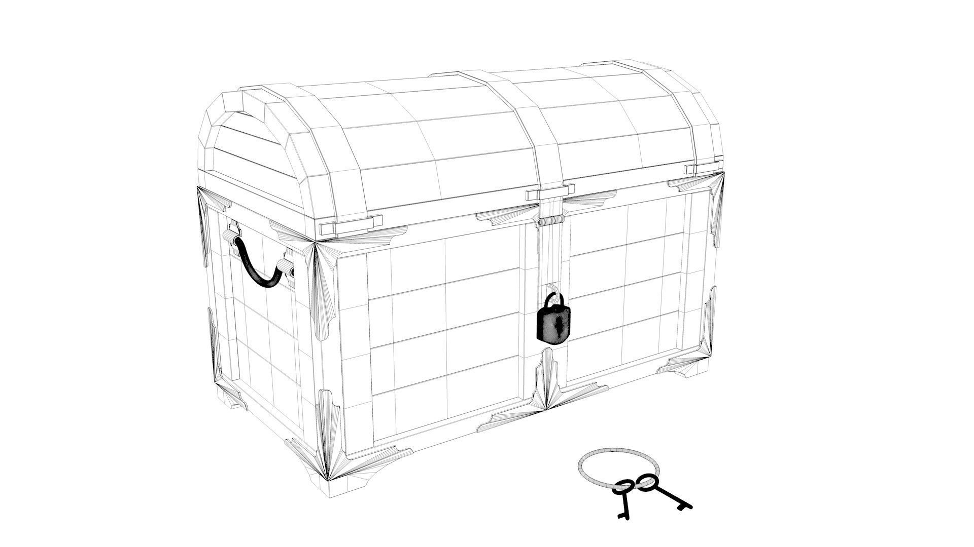 3D Treasure Chest Corona 3D model CGTrader