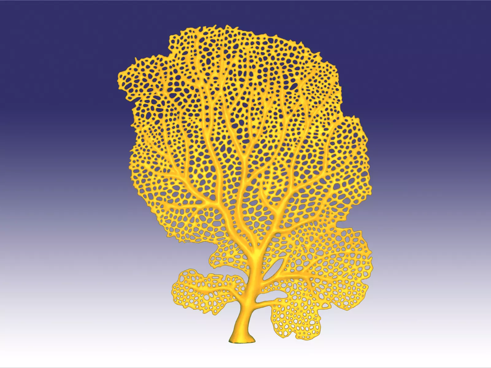 Red seafan 3D print model_0