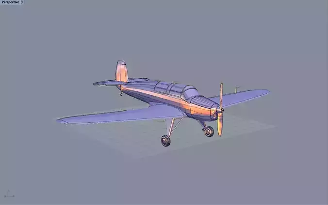Plane  MSrE  M-24 M25 Nebulo 3D model