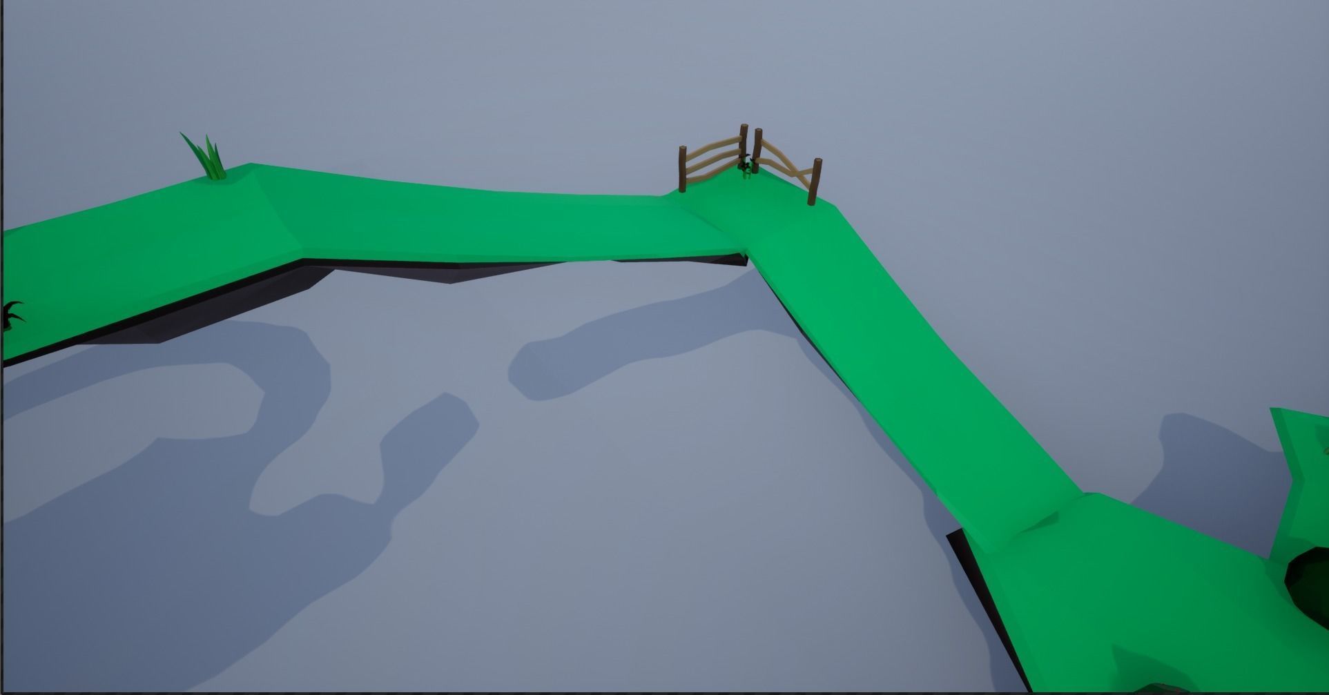 Lowpoly Polygon Platformer-tree-rock-fence-plant Pack 3D Model Collection_21