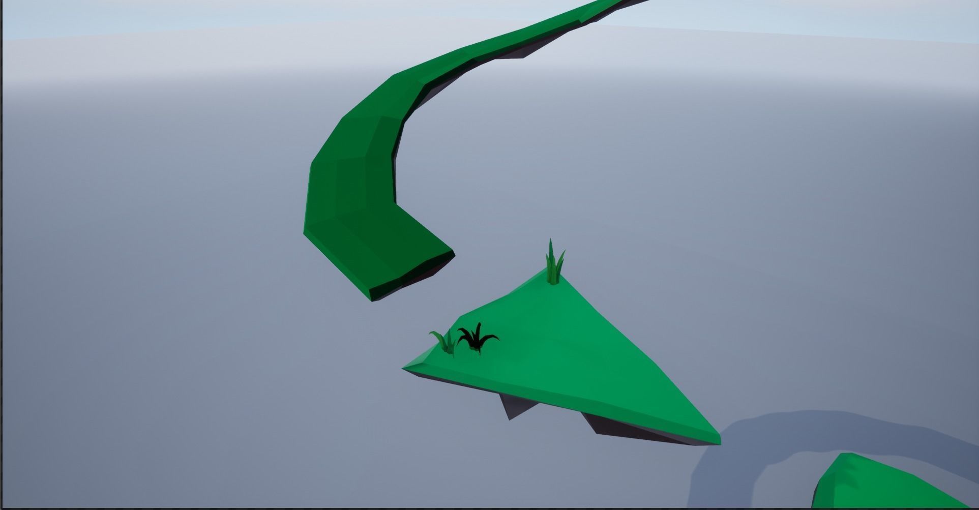 Lowpoly Polygon Platformer-tree-rock-fence-plant Pack 3D Model Collection_23