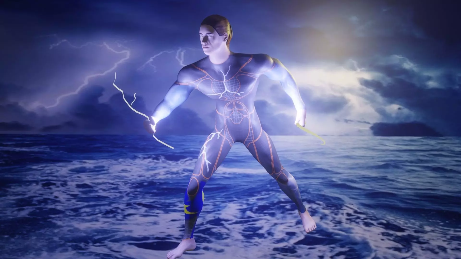 Lightening Bolt 3D model_0