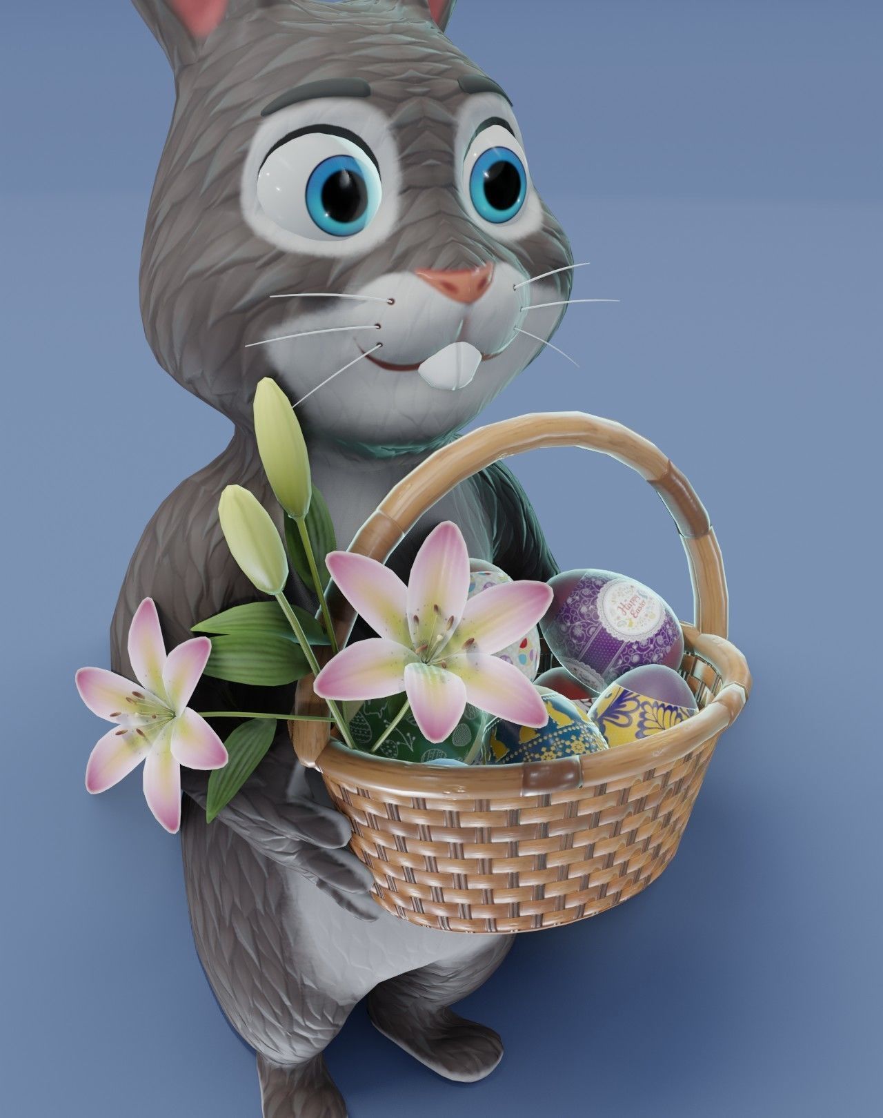 Easter 3D Model Low-poly 3D model_7