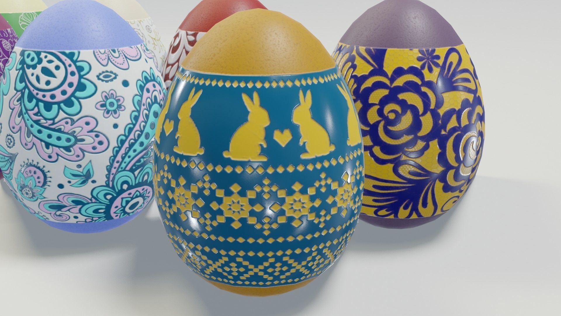 Easter 3D Model Low-poly 3D model_48