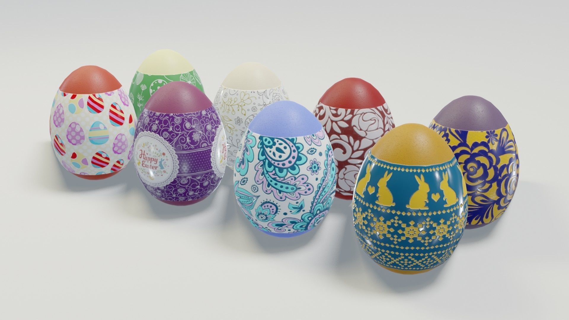 Easter 3D Model Low-poly 3D model_44