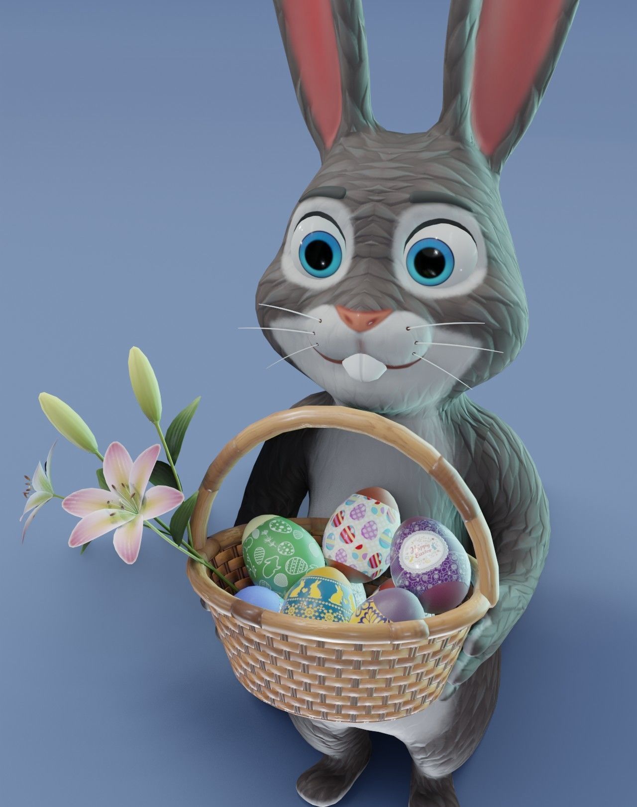 Easter 3D Model Low-poly 3D model_6
