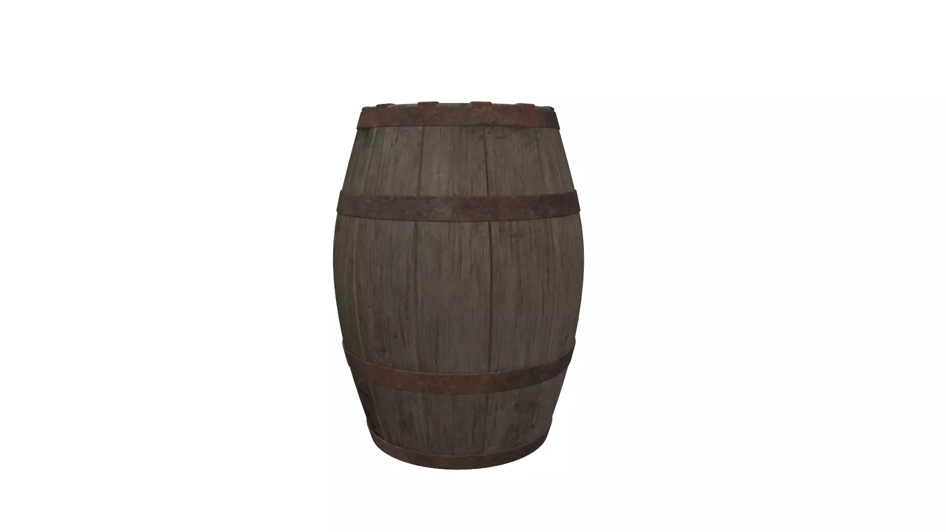 Barrel wooden Free 3D model