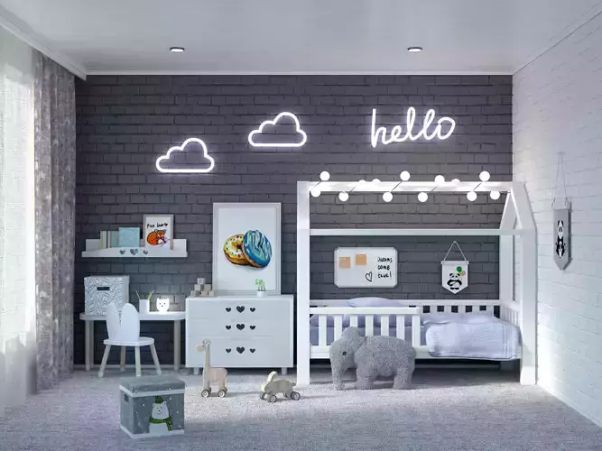 Children modern room 