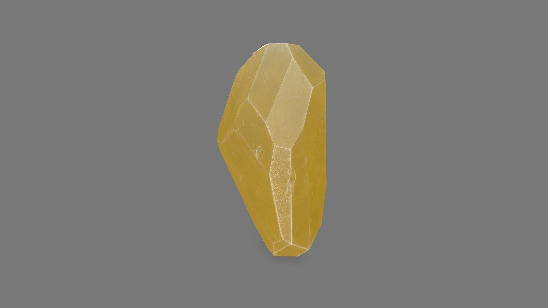Crystal quartz Low-poly 3D model_2
