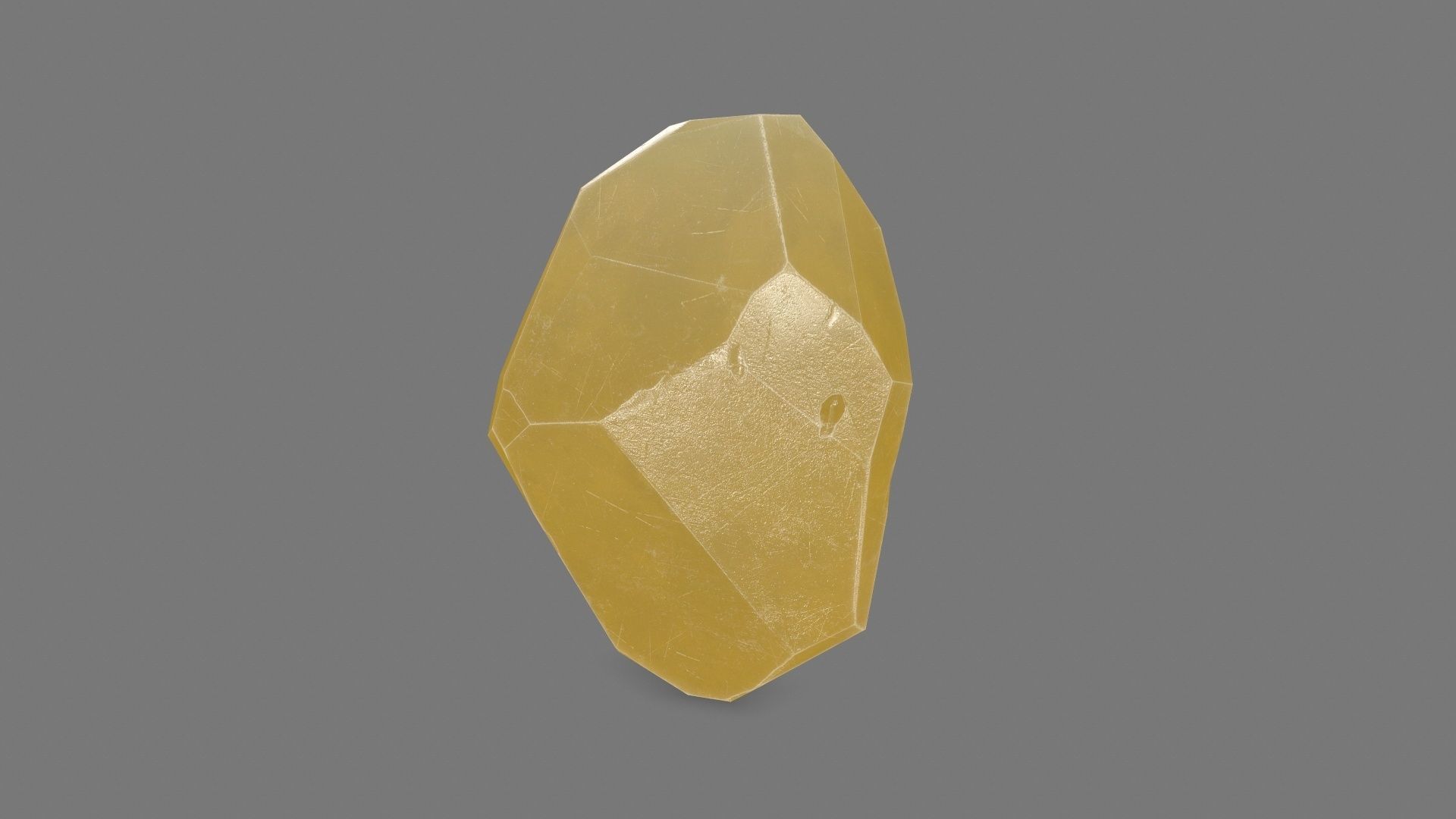 Crystal quartz Low-poly 3D model_3