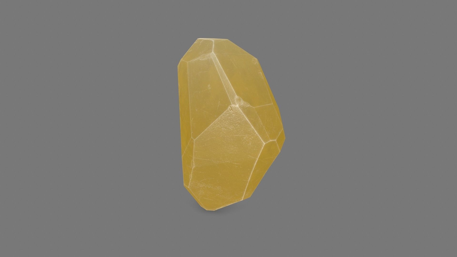 Crystal quartz Low-poly 3D model_5