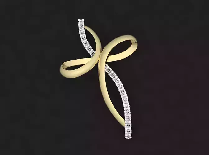 Pendant Cross one line