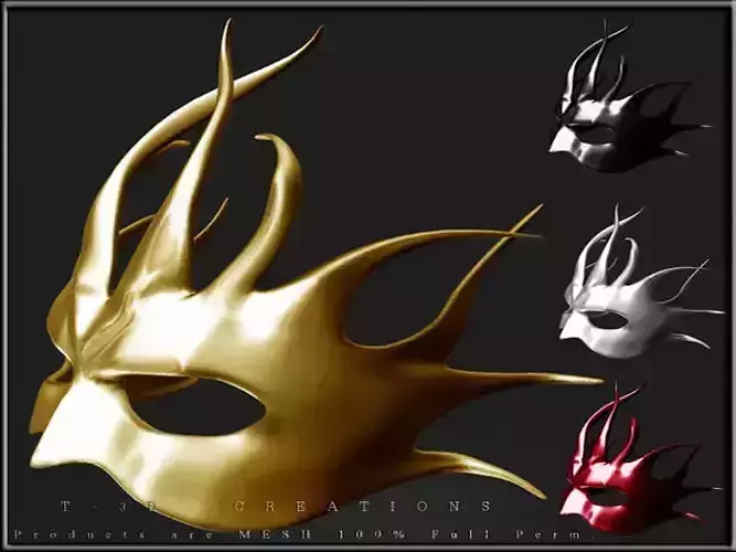 MASK 06 Low-poly 3D model