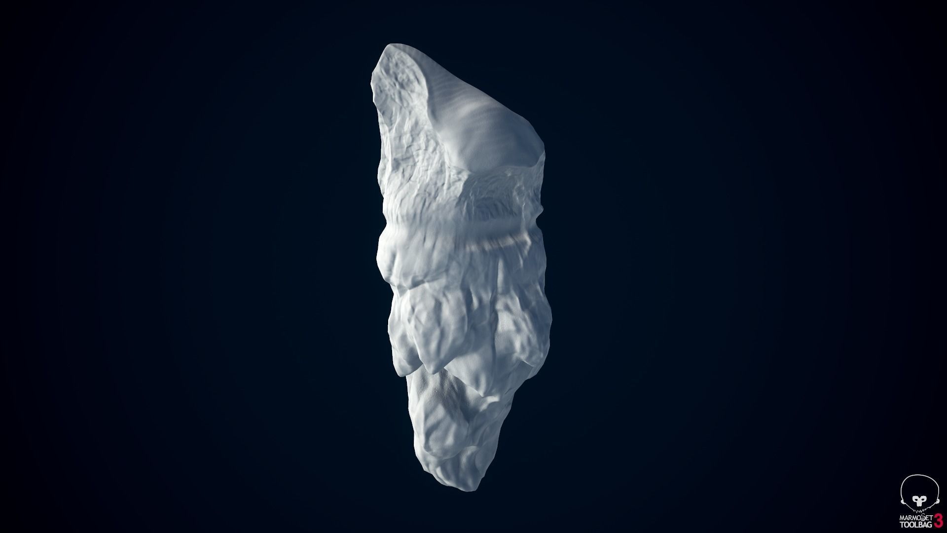 Icebergs collection iceberg floating in ocean Low-poly 3D model_34
