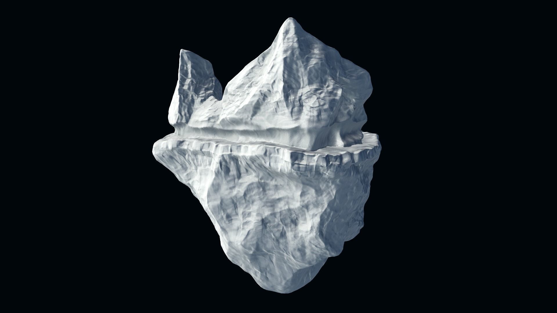 Icebergs collection iceberg floating in ocean Low-poly 3D model_47