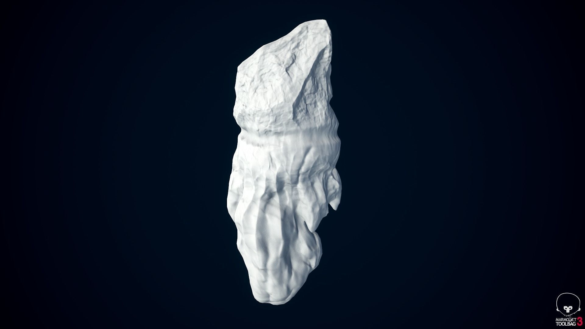 Icebergs collection iceberg floating in ocean Low-poly 3D model_39