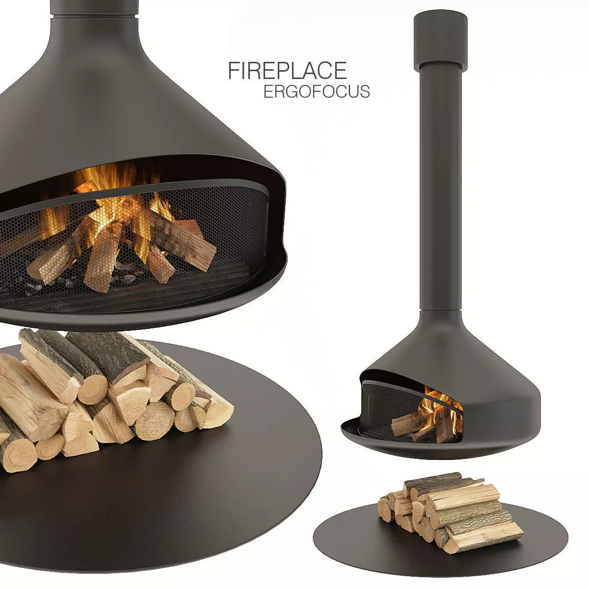 Fireplace Ergofocus 3D model