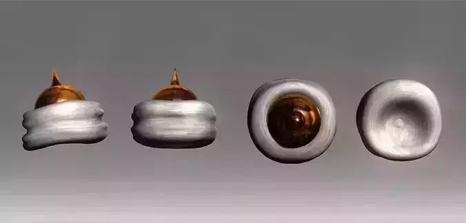 Simple Arabian Turban Helmet Low-poly 3D model