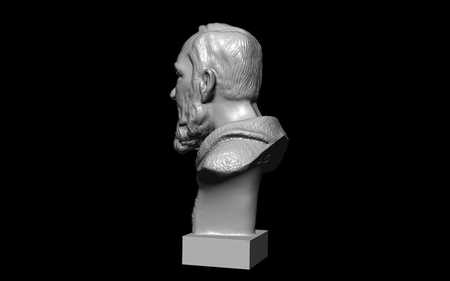 padre pio da Petrelcina 3D print model_11
