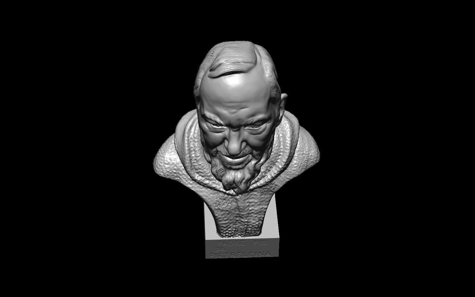padre pio da Petrelcina 3D print model_10