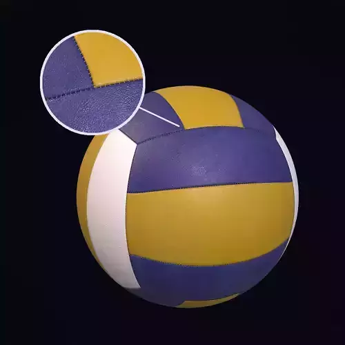 Volleyball ball Low-poly 3D model