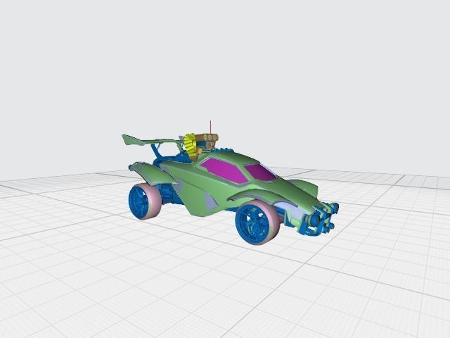 Blue Octane Rocket League  3D print model_3
