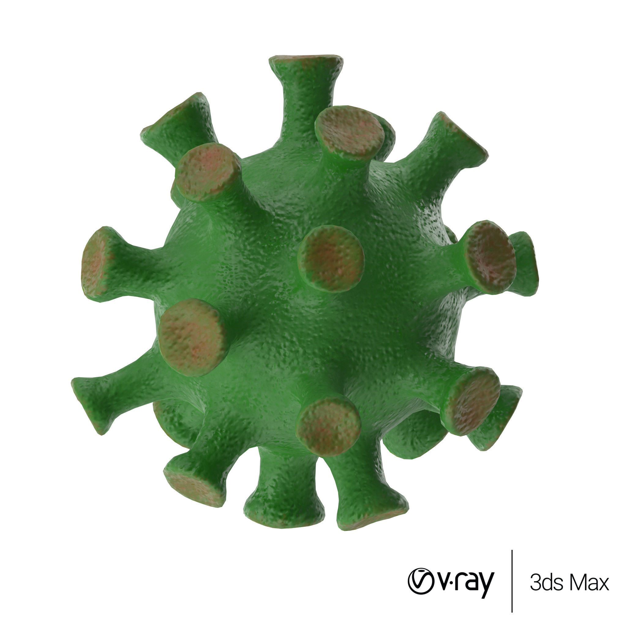Coronavirus - PBR - Low-poly 3D model_4