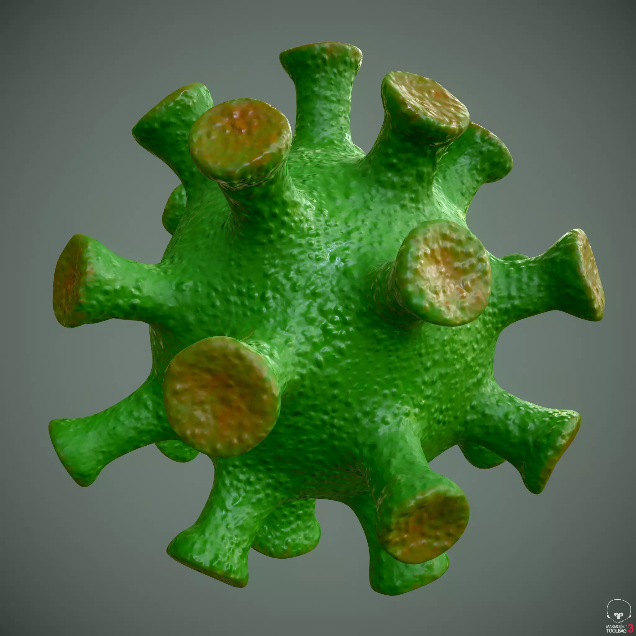 Coronavirus - PBR - Low-poly 3D model_0