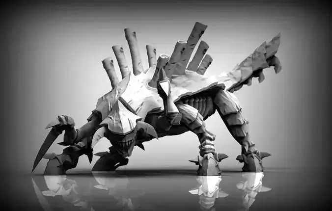 Ankylofex creature with claws