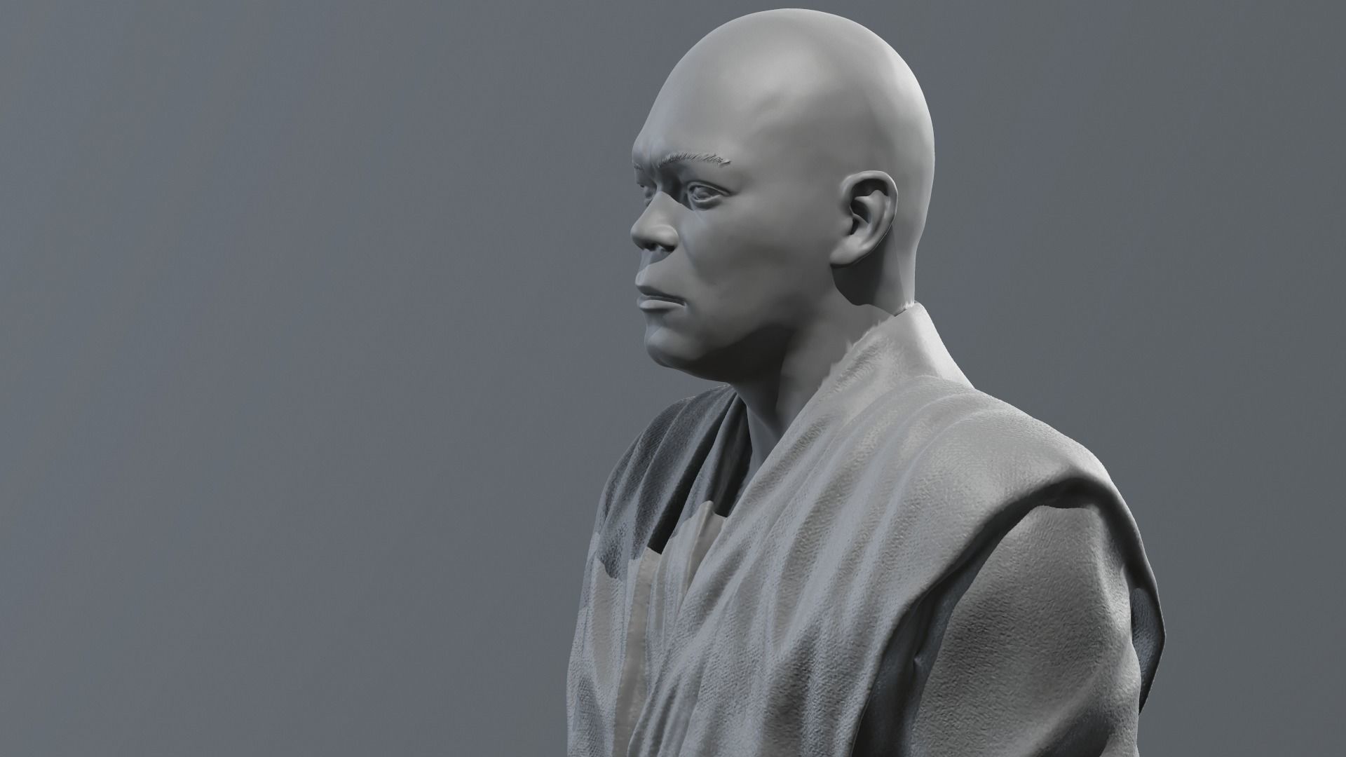 Samuel L Jackson - Mace Windu - Star Wars 3D print model_10