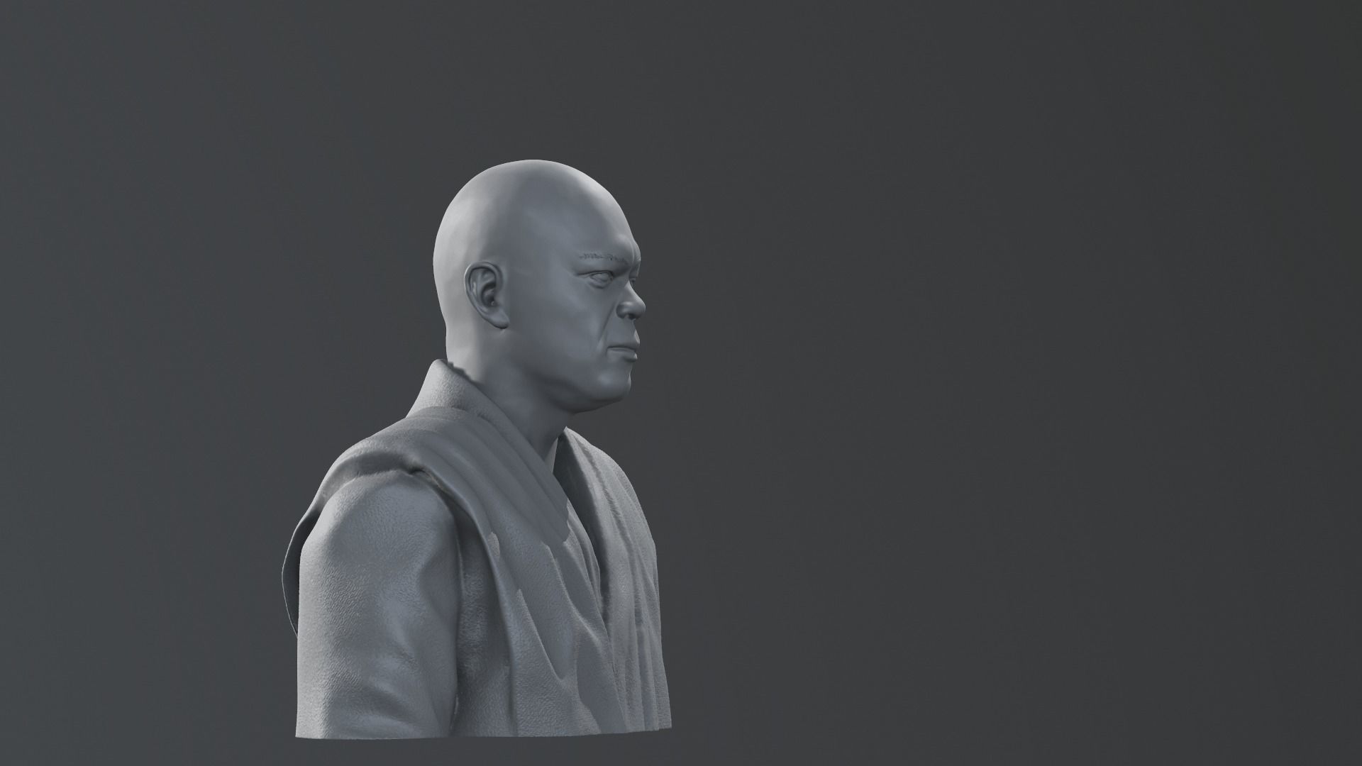 Samuel L Jackson - Mace Windu - Star Wars 3D print model_7
