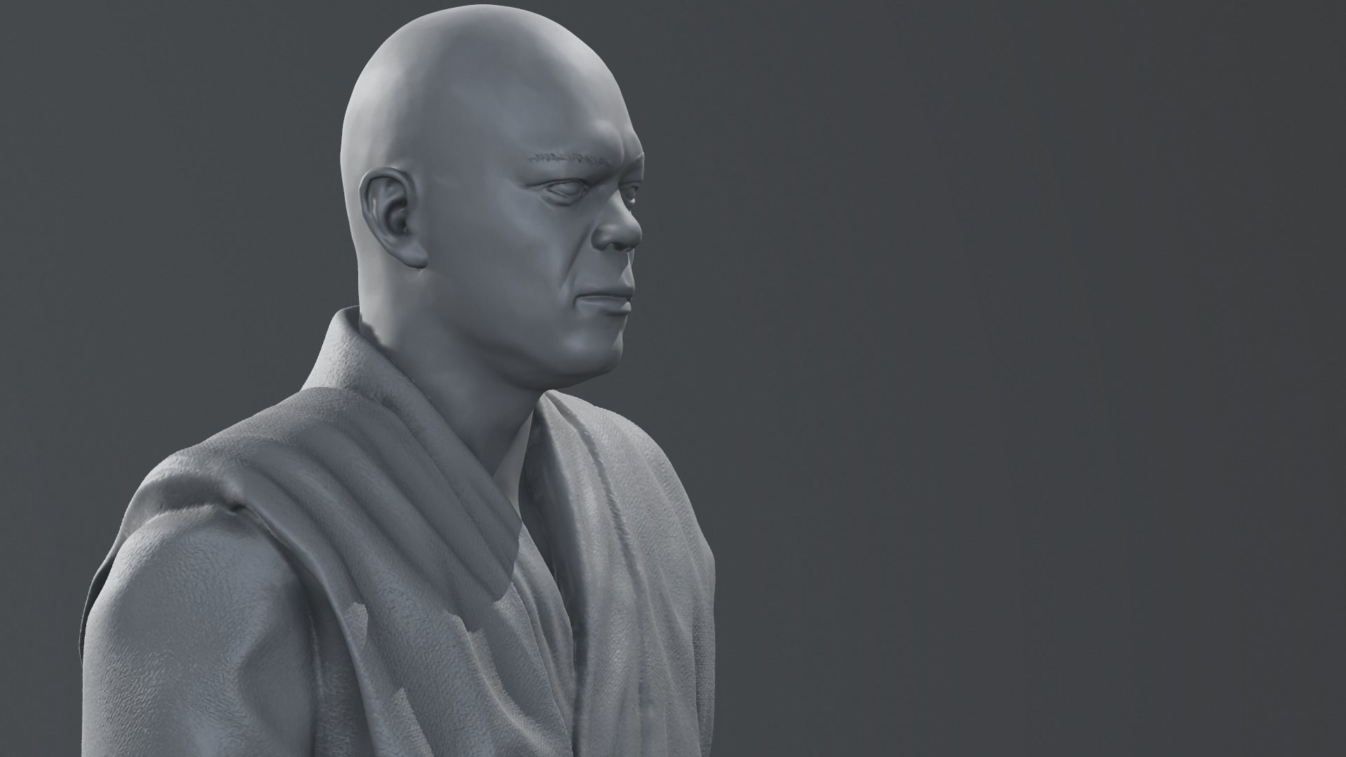 Samuel L Jackson - Mace Windu - Star Wars 3D print model_11