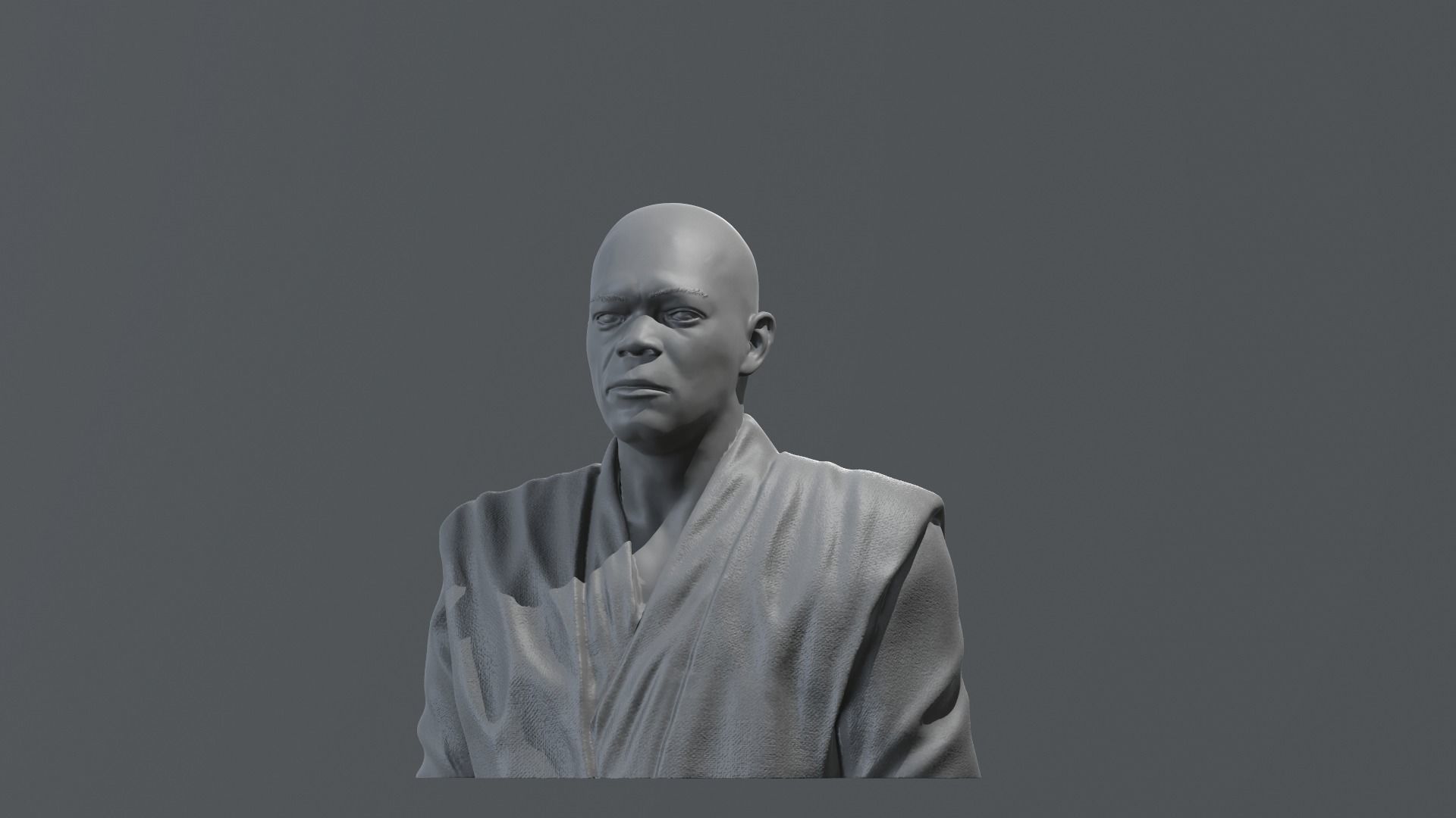 Samuel L Jackson - Mace Windu - Star Wars 3D print model_4