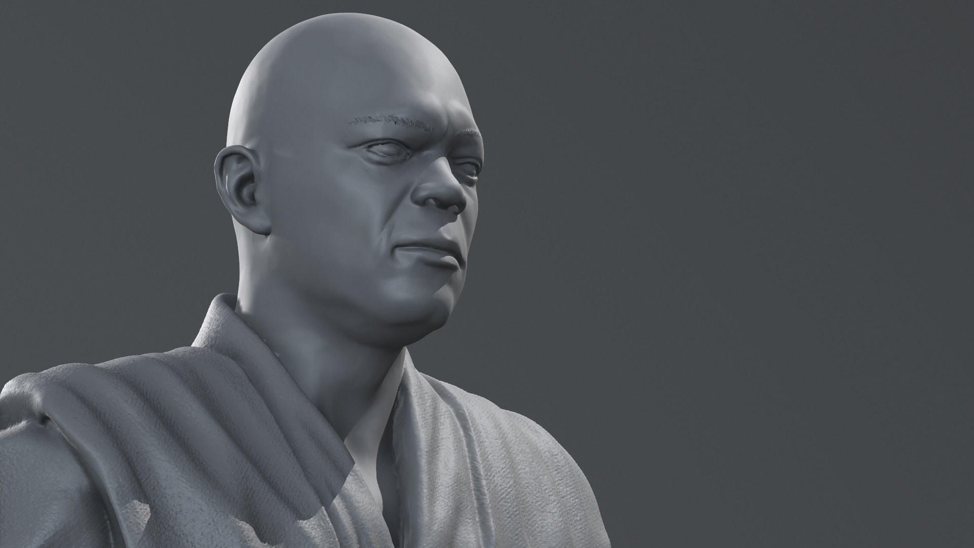 Samuel L Jackson - Mace Windu - Star Wars 3D print model_1