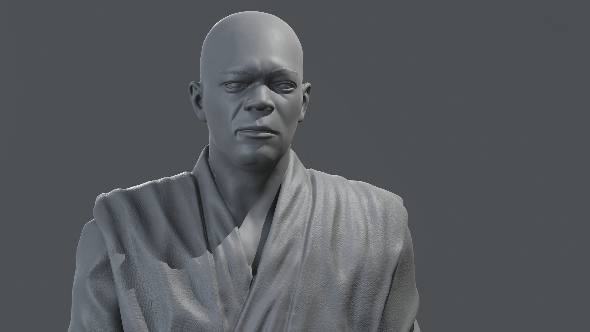 Samuel L Jackson - Mace Windu - Star Wars 3D print model_8