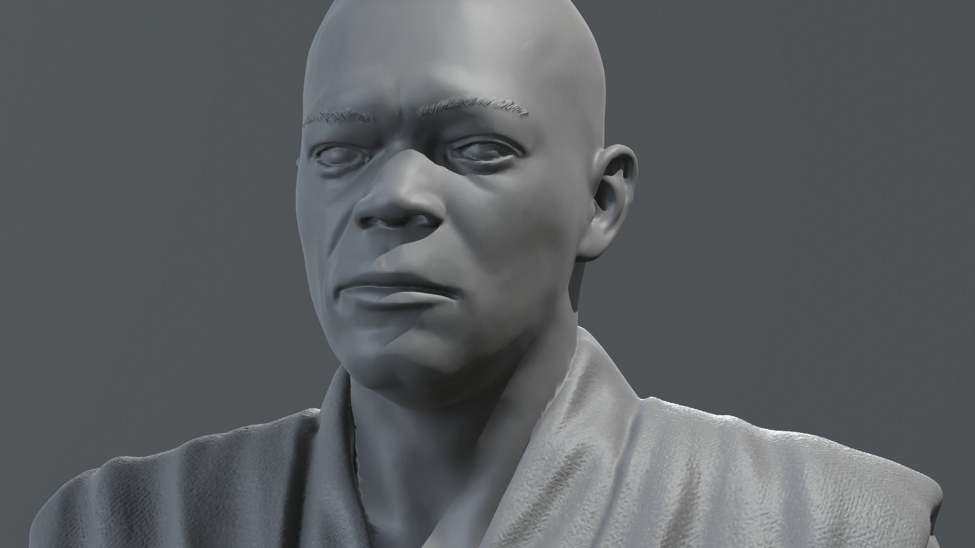 Samuel L Jackson - Mace Windu - Star Wars 3D print model_20