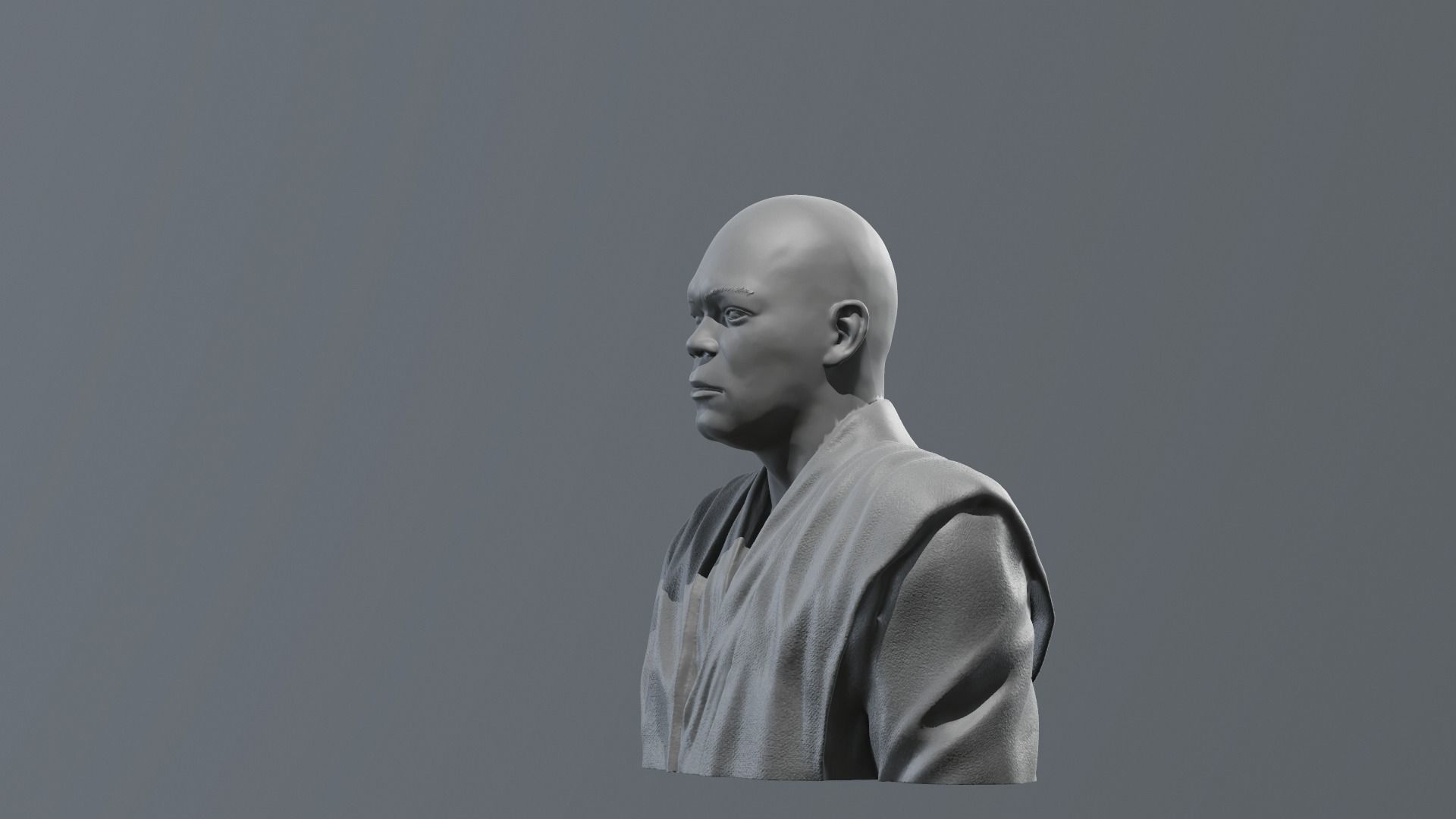 Samuel L Jackson - Mace Windu - Star Wars 3D print model_3