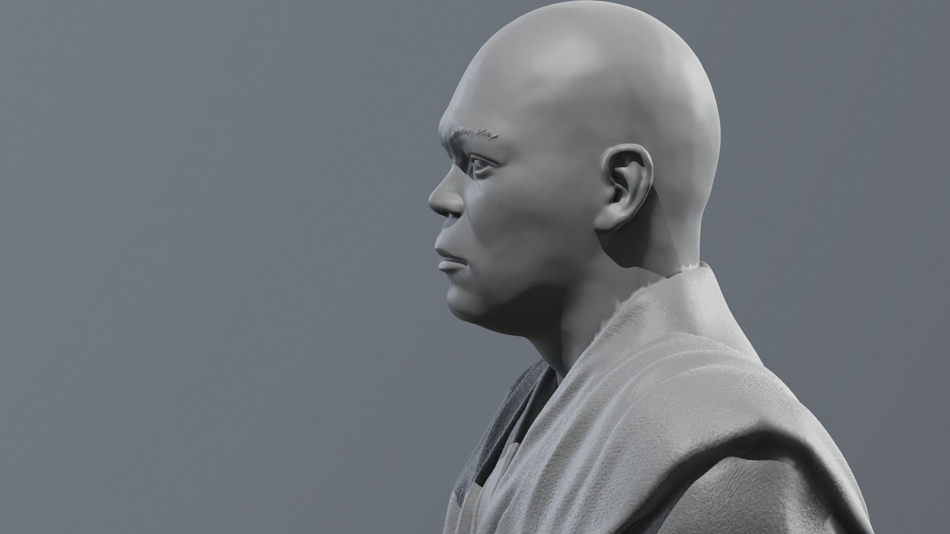 Samuel L Jackson - Mace Windu - Star Wars 3D print model_16