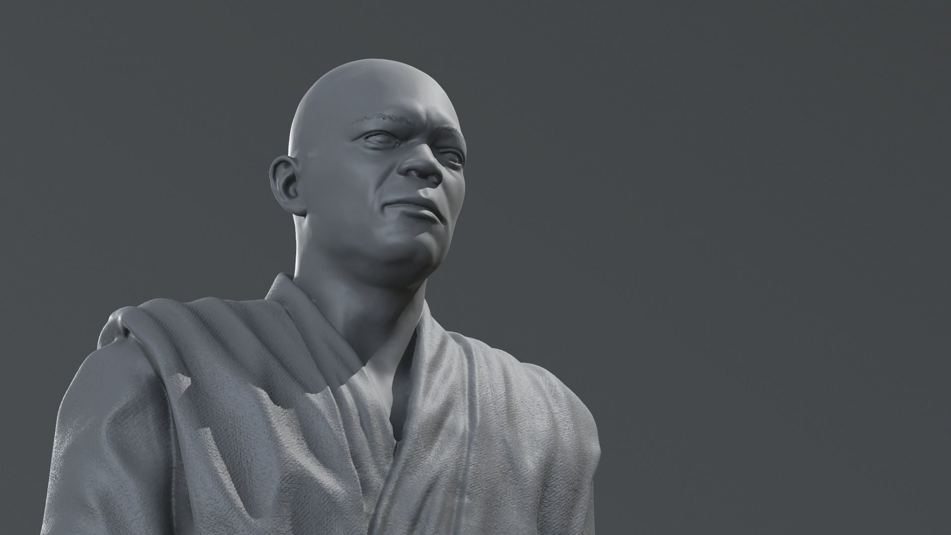 Samuel L Jackson - Mace Windu - Star Wars 3D print model_14