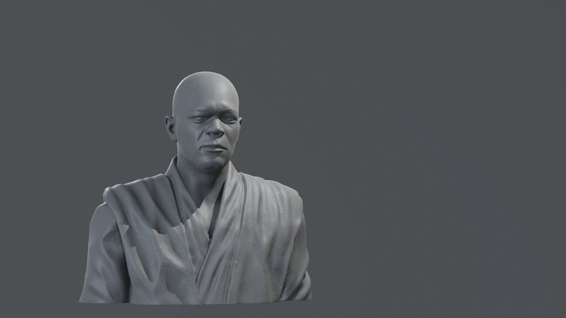 Samuel L Jackson - Mace Windu - Star Wars 3D print model_2