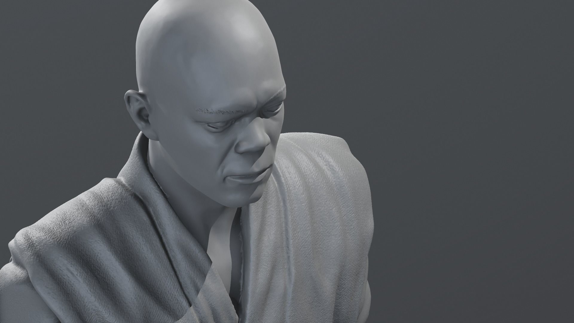 Samuel L Jackson - Mace Windu - Star Wars 3D print model_18