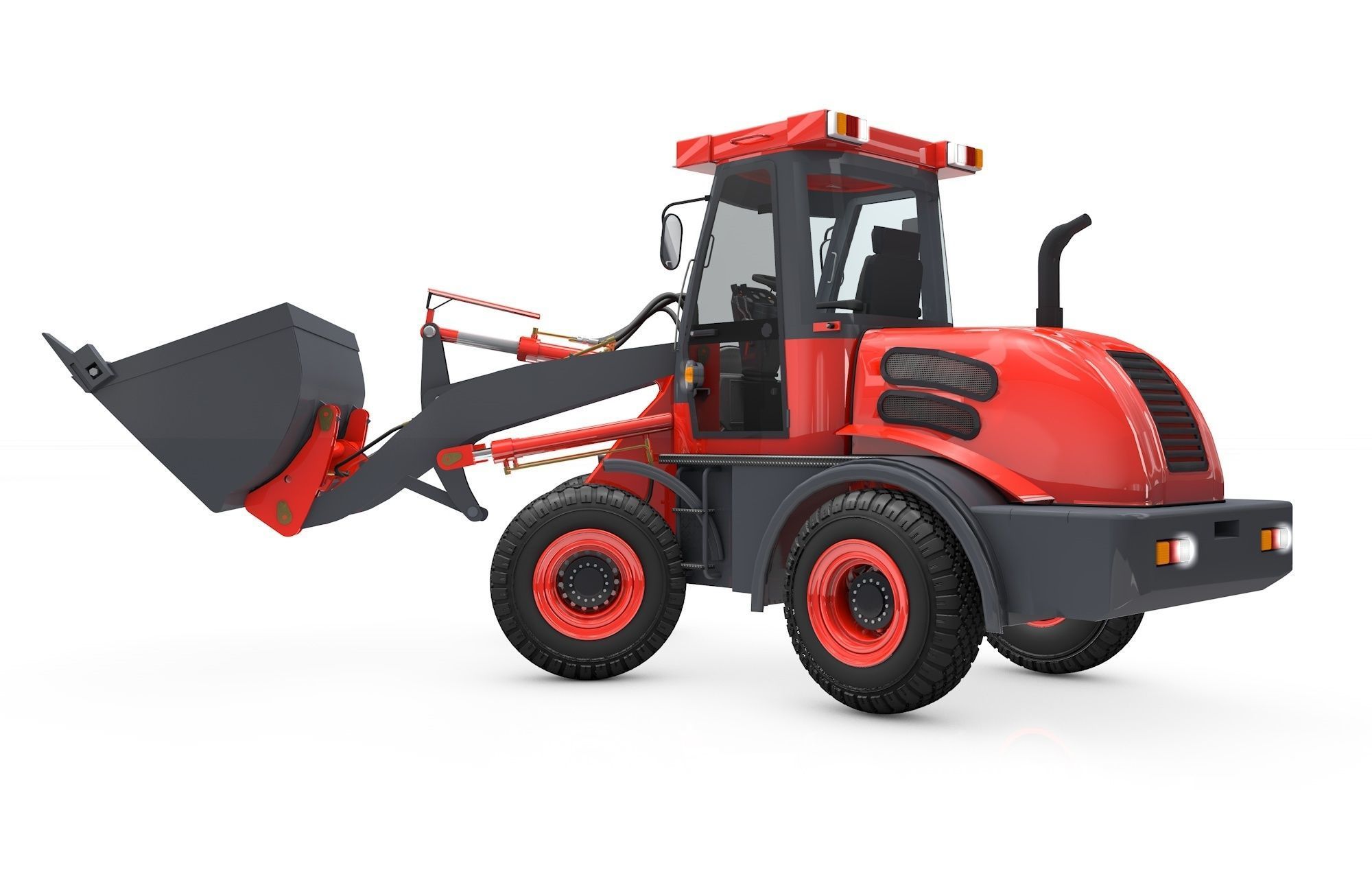 Wheel Loader  Animated 3D model_2