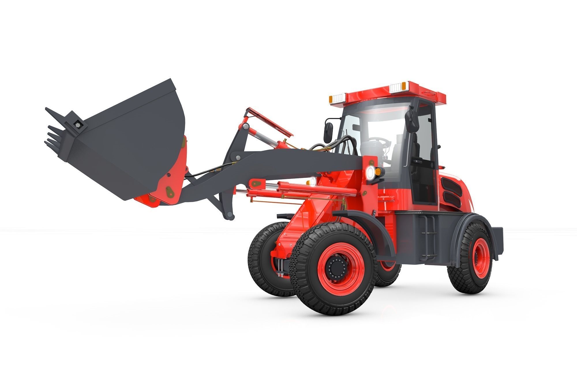 Wheel Loader  Animated 3D model_6